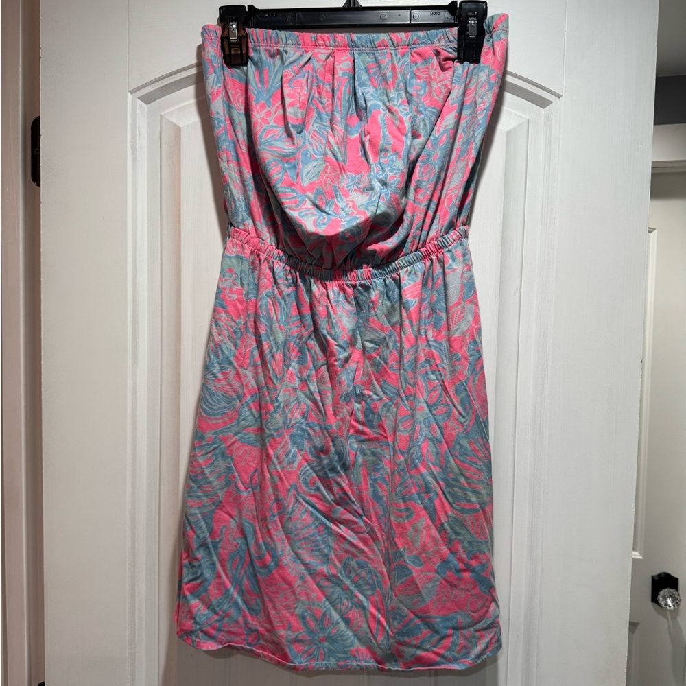 Lilly Pulitzer Pink and Blue Floral Dress